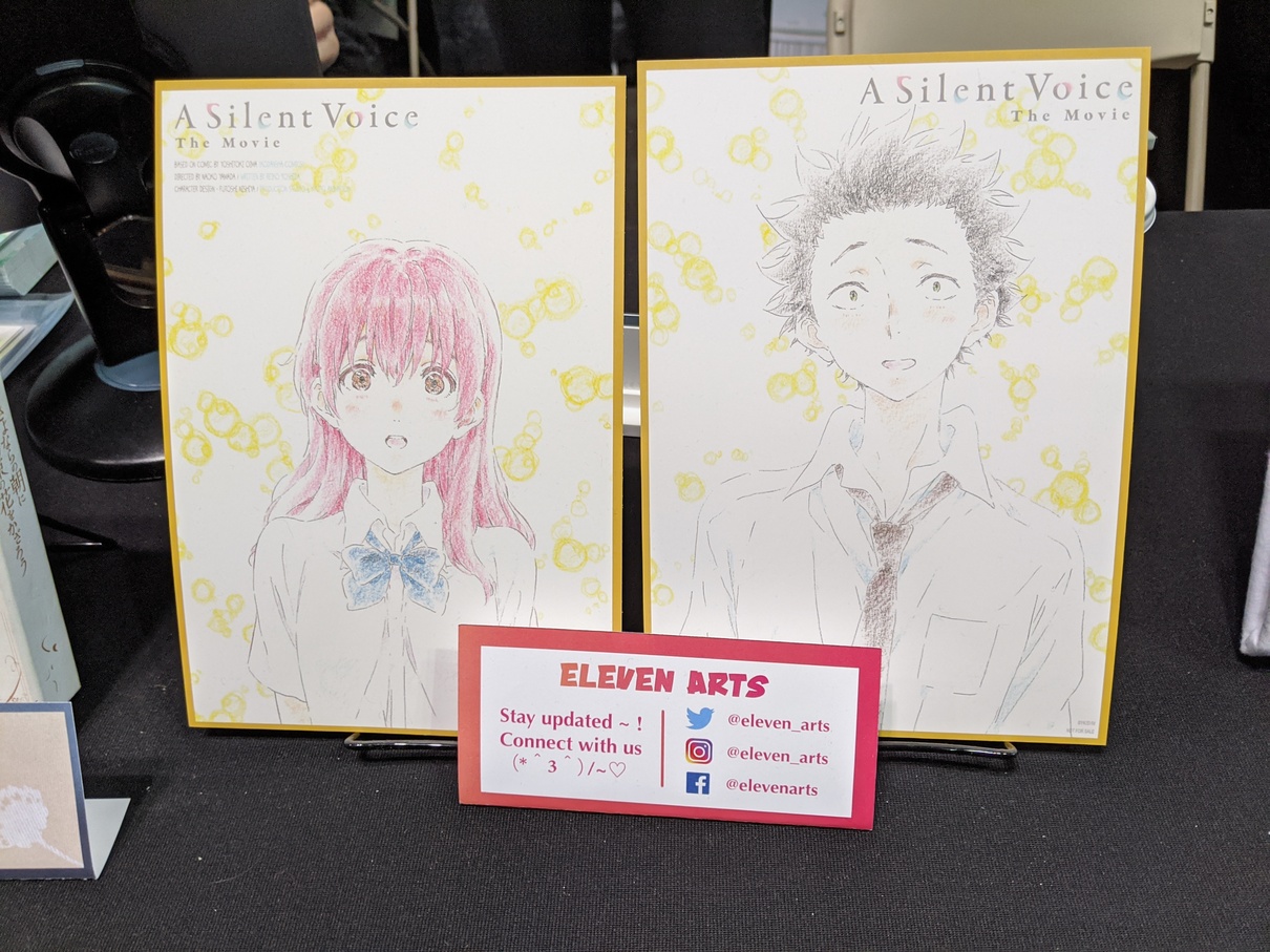 Illustrations of Shoya and Shoko from A Silent Voice.